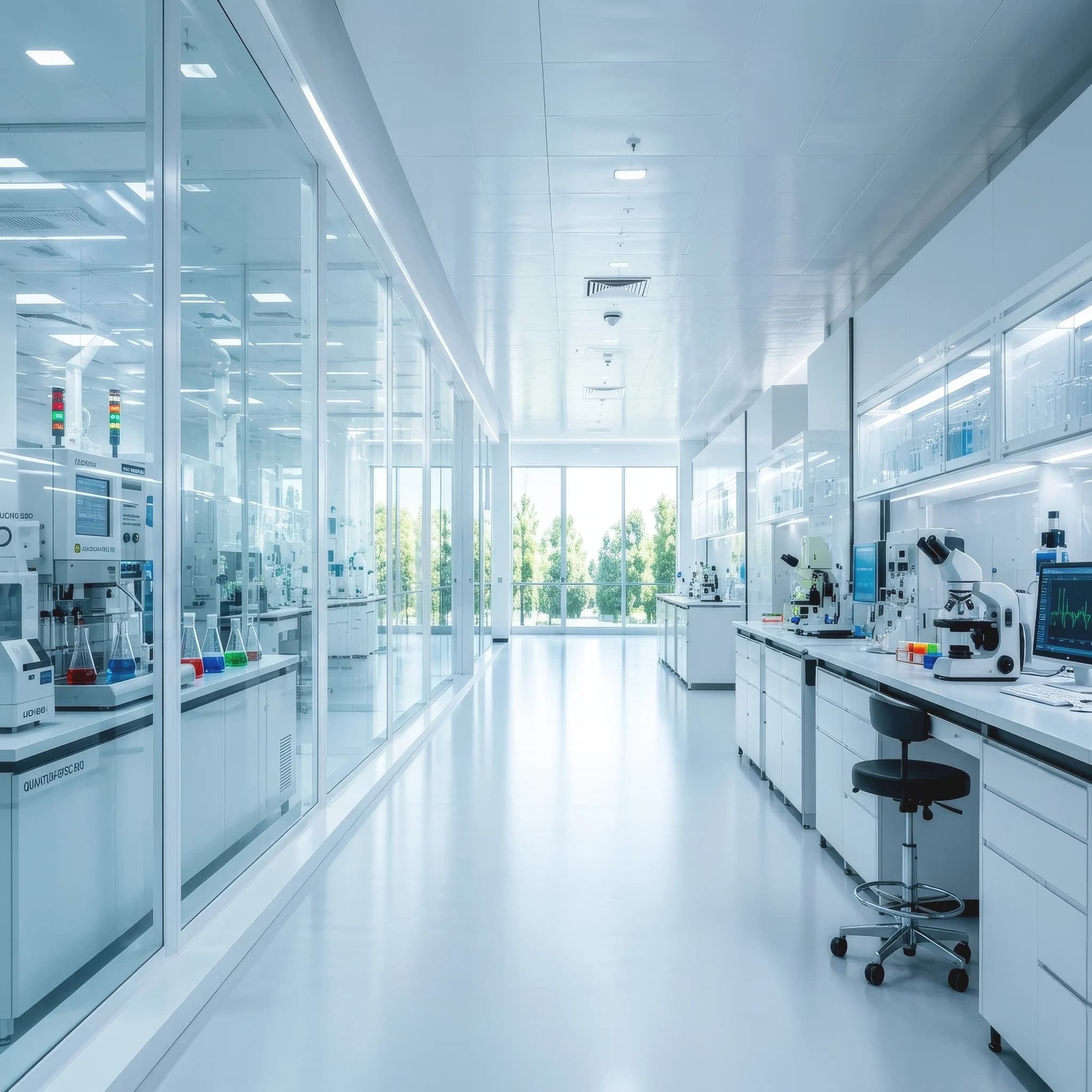 Veltrixia laboratory corridor